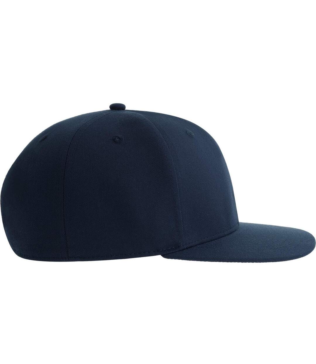 Unisex adult james 6 panel recycled polyester snapback cap navy Atlantis-3