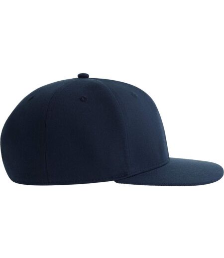 Unisex adult james 6 panel recycled polyester snapback cap navy Atlantis