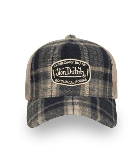 Casquette baseball avec filet adulte en flannelle à carreaux Car Vondutch