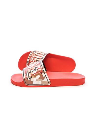 Claquettes rouges homme diesel mayemi - 42