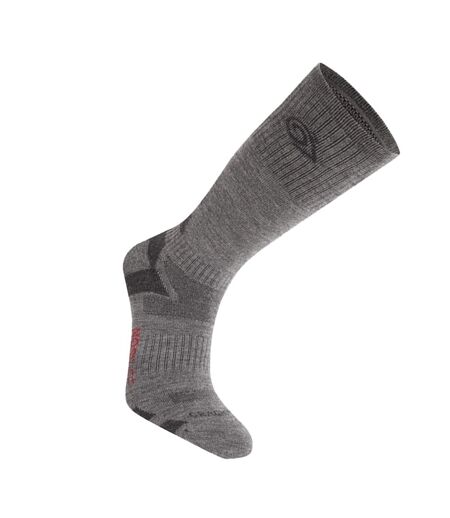 Unisex adult wool blend insect repellent advent socks coast grey/black pepper Craghoppers