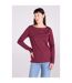 Womens/ladies St Ives Crew Neck Top Dusky Purple Mountain Warehouse-1