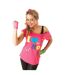 Haut de déguisement love the 80s femme rose Bristol Novelty-1