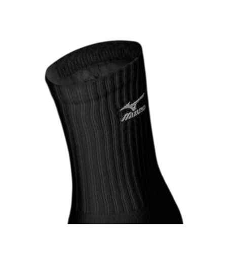 Unisex Adult Ribbed Volleyball Socks Black Mizuno