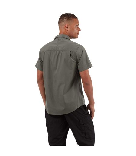 Mens Kiwi Short-sleeved Shirt Dark Grey Craghoppers