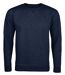 Sweat shirt col rond - Homme - 02990 - bleu denim chiné