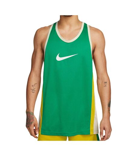 Maillot de basket vert/jaune homme nike df icon - l