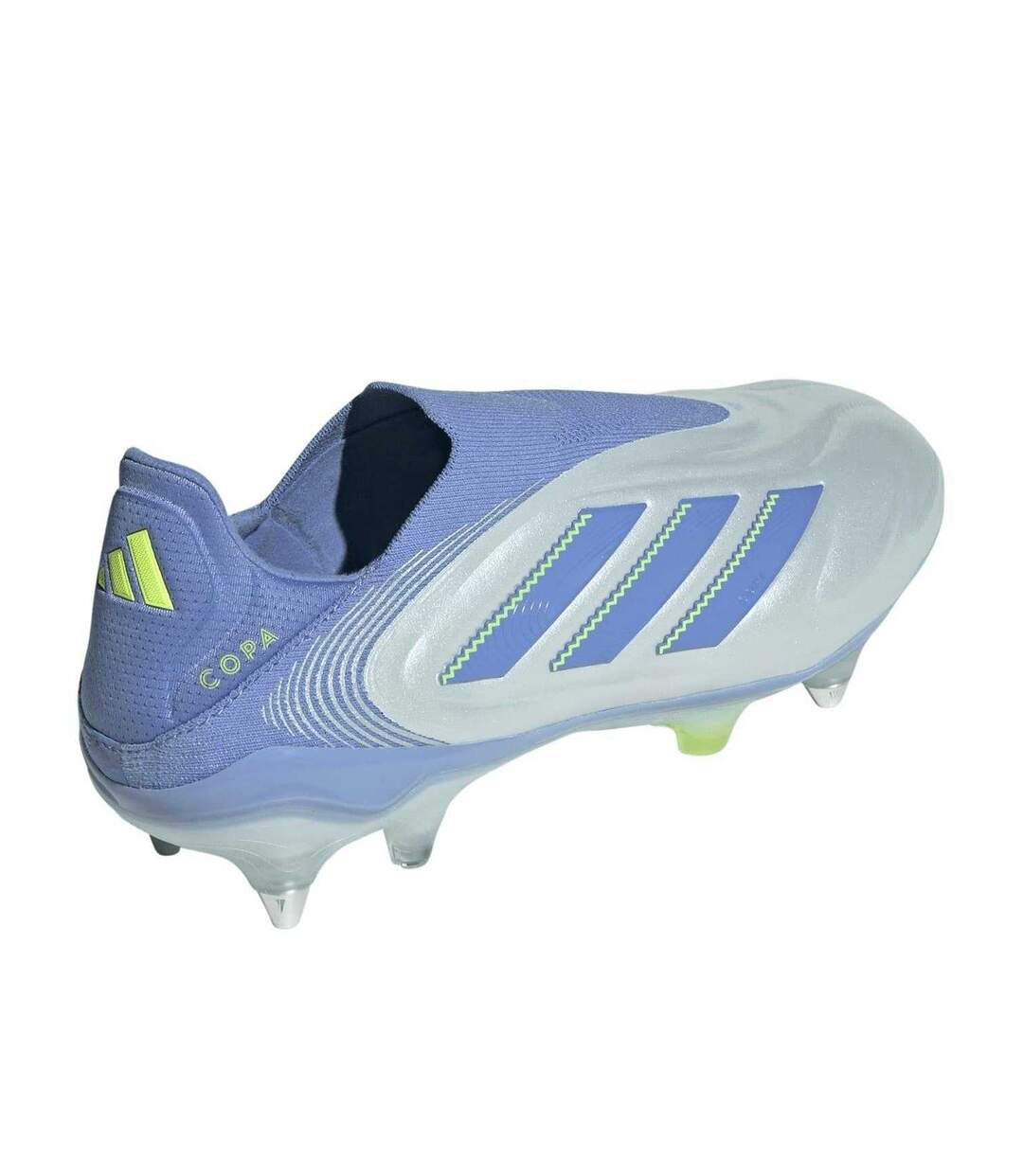 Chaussures De Foot Pour Terrain Souple Motif/style 3 Rayures Copa Pure Elite Homme Bleu Citron Adidas-2