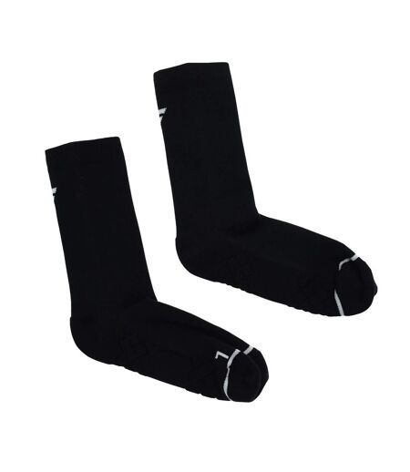 Lot De 2  Chaussettes Adulte Noir Blanc Velociti