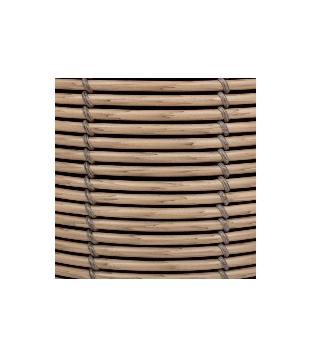Lot de 3 Cache-Pots Déco Imitation Rotin 42cm Beige-5