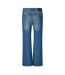 Mens Wide Leg Relaxed Fit Jeans Medium Blue Off White-2