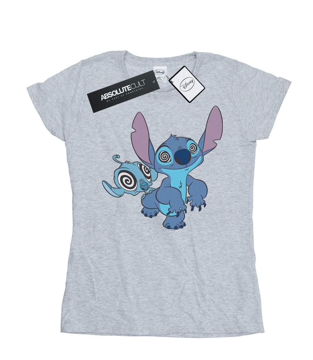 Disney T-shirt en coton hypnotisé Lilo And Stitch Femme/Femme (Gris sportif) - UTBI15540-1