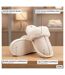 OZABI Pantoufles Ouvertes Femme, Suédine Synthétique, Col Fourrure-4