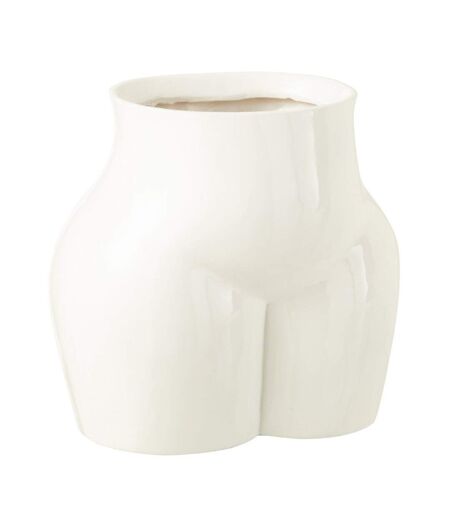 Vase Déco Corps Femme 32cm Blanc