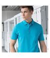 Henbury Mens Classic Plain Polo Shirt With Stand Up Collar (Turquoise) - UTRW617