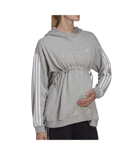 Sweat à capuche gris femme adidas maternité
