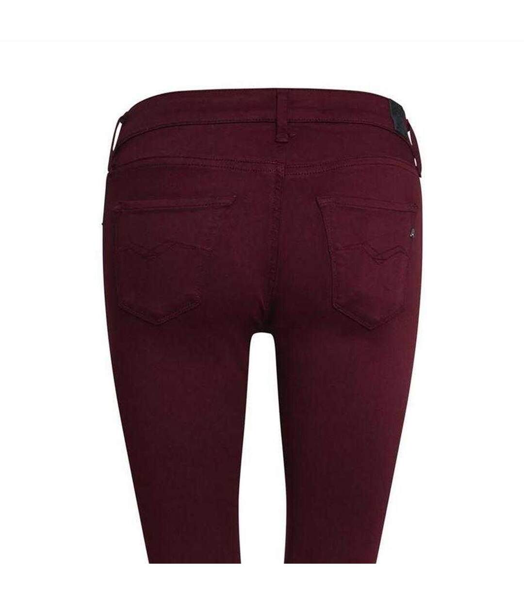 Womens/ladies New Luz Skinny Jeans Purple Replay-4
