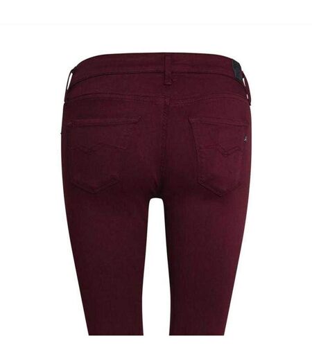 Womens/ladies New Luz Skinny Jeans Purple Replay