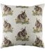 Evans Lichfield Woodland Hare Repeat Print Cushion Cover (Off White/Brown/Yellow)