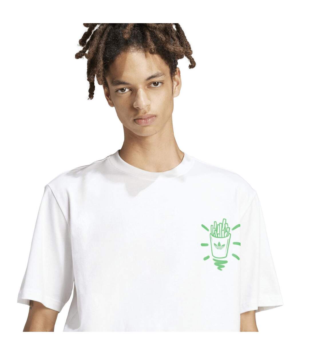 T-shirt Motif/style Rue Q12 Homme Blanc Adidas-4