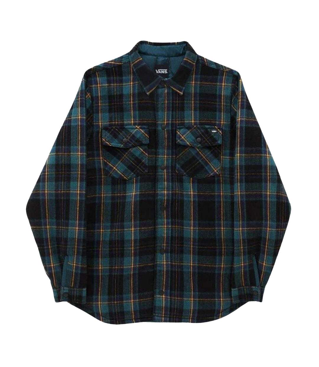 Chemise Motif/style À Carreaux Brickell Homme Vert Jaune Noir Vans-1