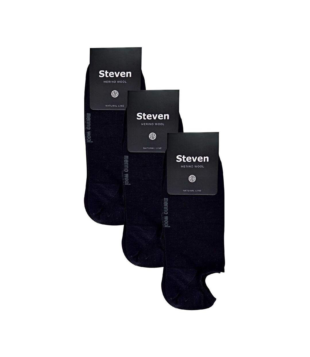 3 Pack Mens Merino Wool Invisible No Show Socks-2