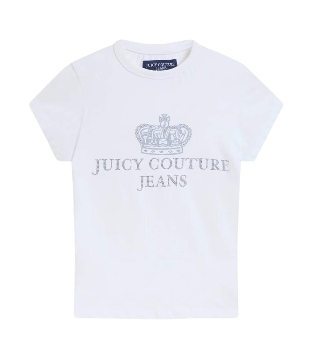 Womens/ladies Heritage Hilton Longline Single Jersey Washed T-shirt White Juicy Couture-2