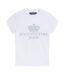 Womens/ladies Heritage Hilton Longline Single Jersey Washed T-shirt White Juicy Couture-2