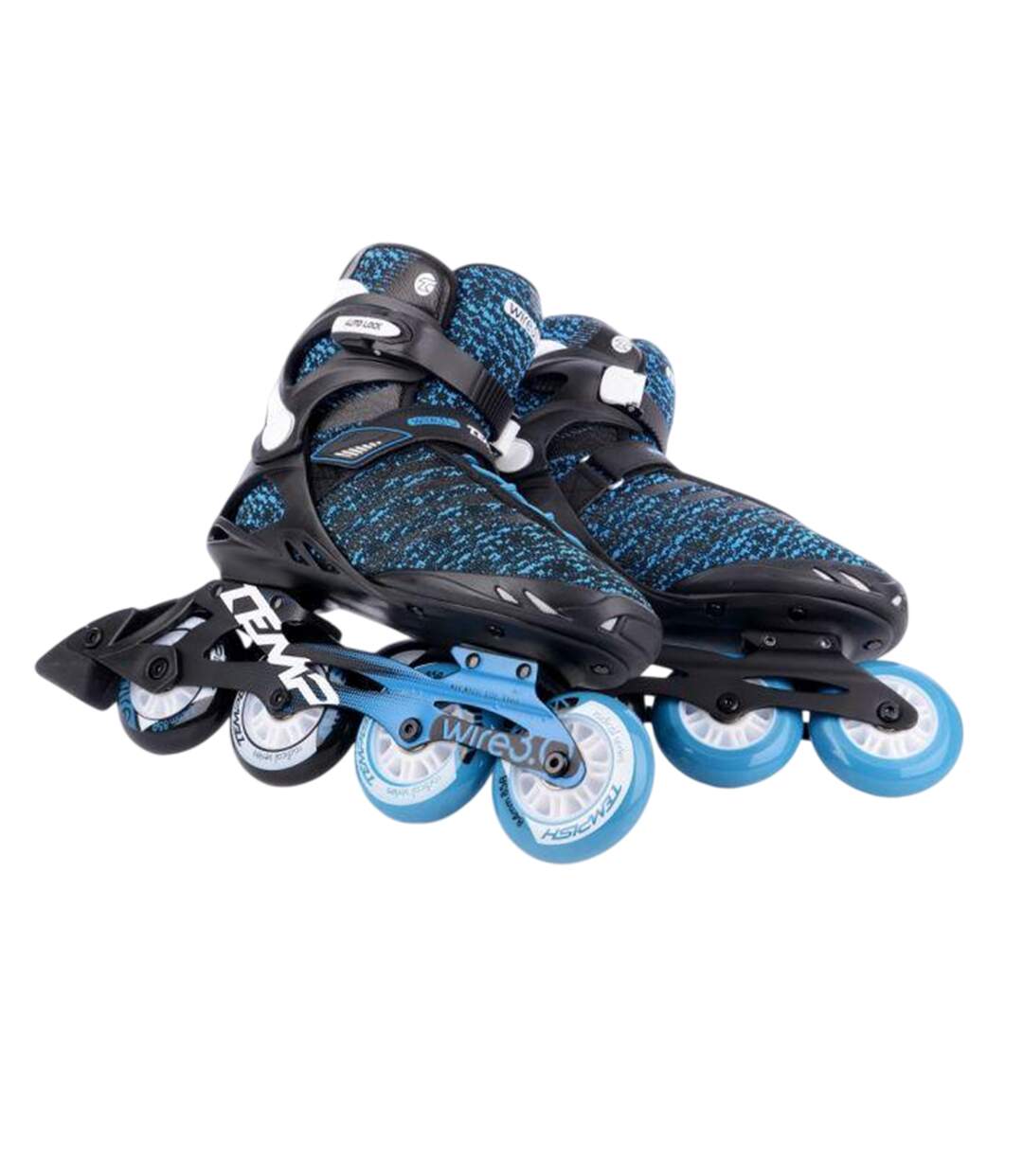 Patins À Roulettes Alignées 3.0 Homme 41 Fr Noir Bleu Tempish-4