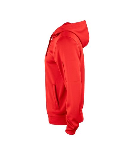 Clique Mens Basic Active Full Zip Hoodie (Red) - UTUB159