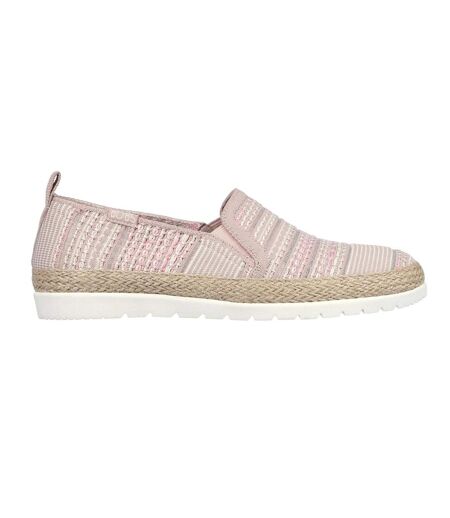 Espadrilles Twin Gore Femme Rose Skechers