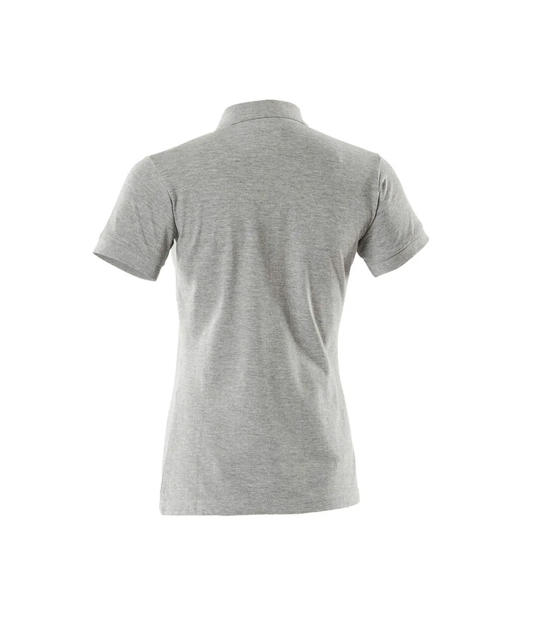 Womens/ladies Crossover Plain Polo Shirt Grey Mascot-2