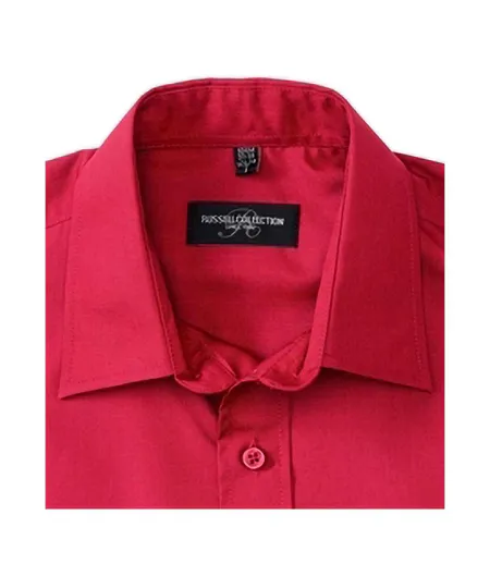 Collection Chemise À Manches Longues Pour Hommes Rouge Russell