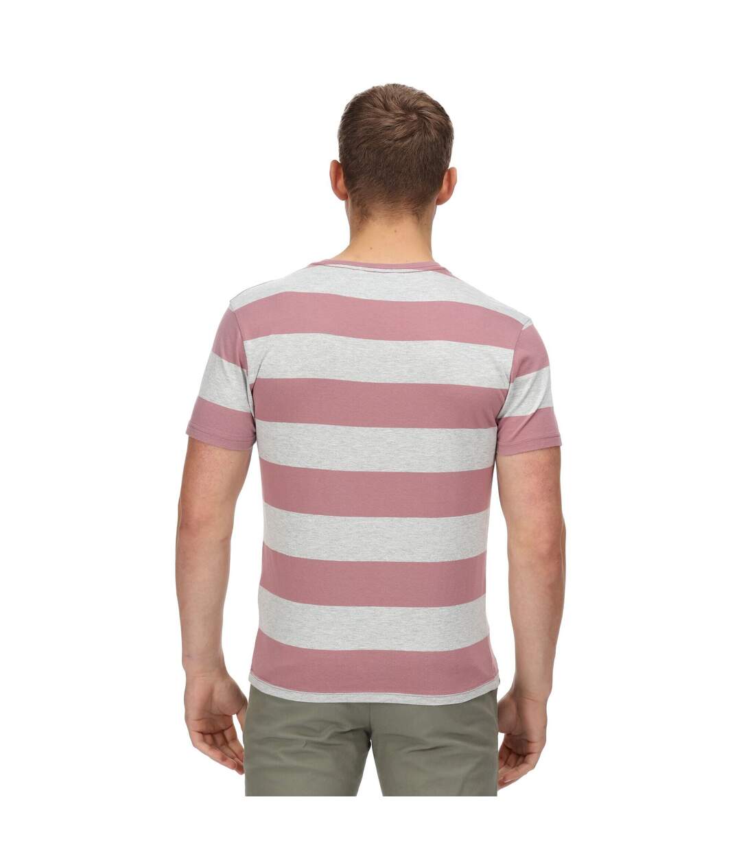 Regatta Mens Brayden Stripe T-Shirt (Lapis Blue)