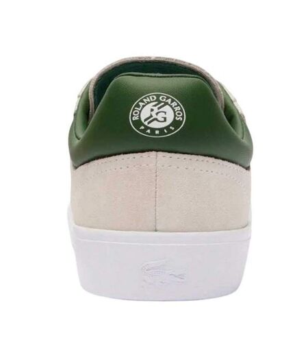 Mens Baseshot Leather Trainers White Lacoste
