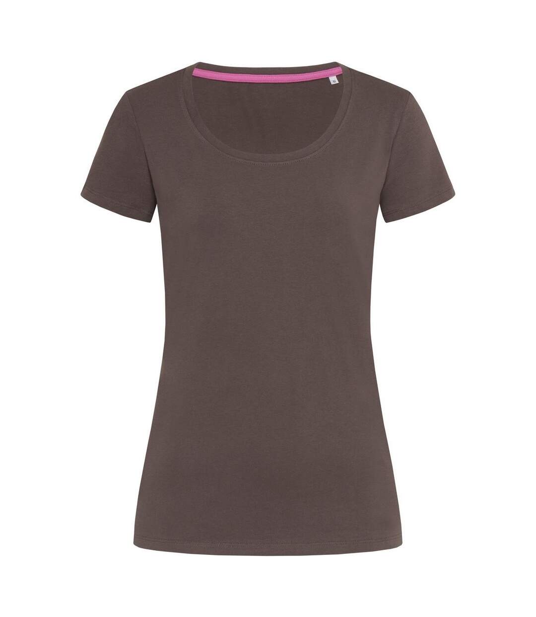 T-shirt Claire Femmes Marron Foncé Stedman-1