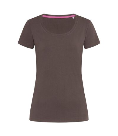 T-shirt Claire Femmes Marron Foncé Stedman