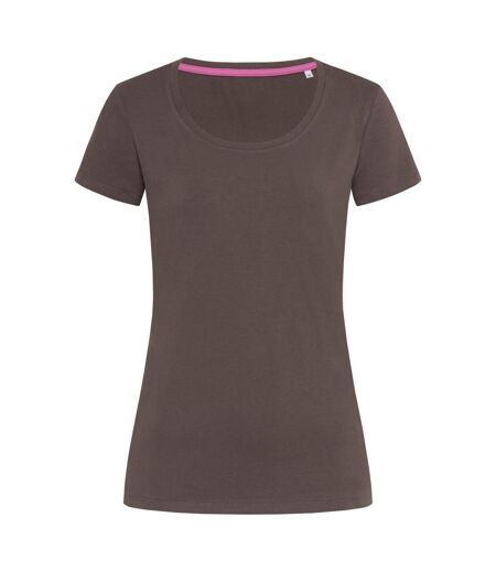 T-shirt Claire Femmes Marron Foncé Stedman