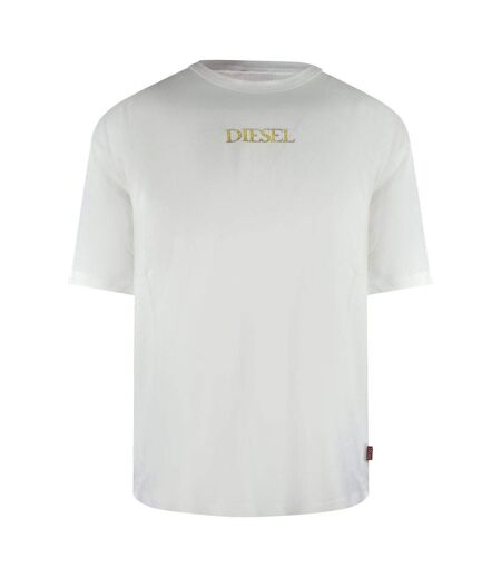 T-shirt Motif/style Logo Homme Blanc Cassé Diesel