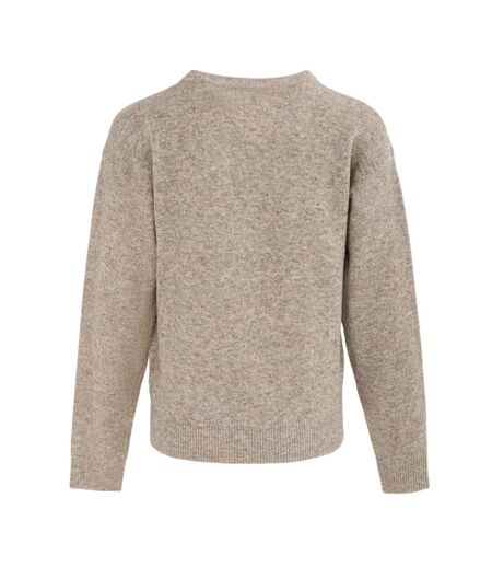 Pull Fête Femme Beige Noir Biba