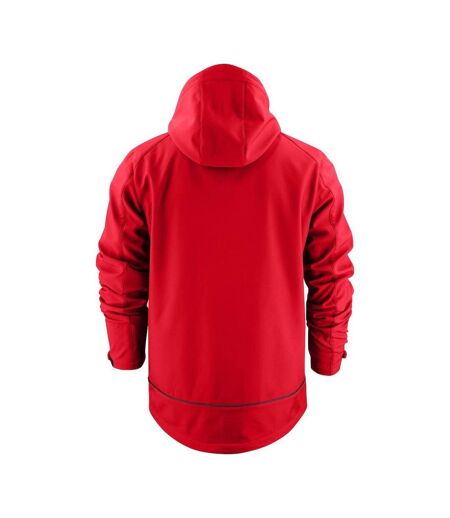 Mens Karting Soft Shell Jacket Red Printer