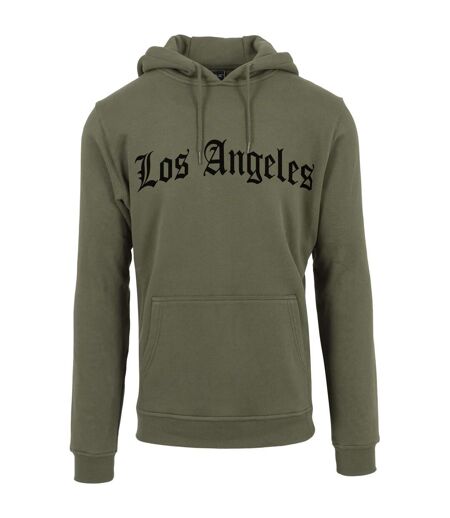 Mens Los Angeles Hoodie Olive Mister Tee