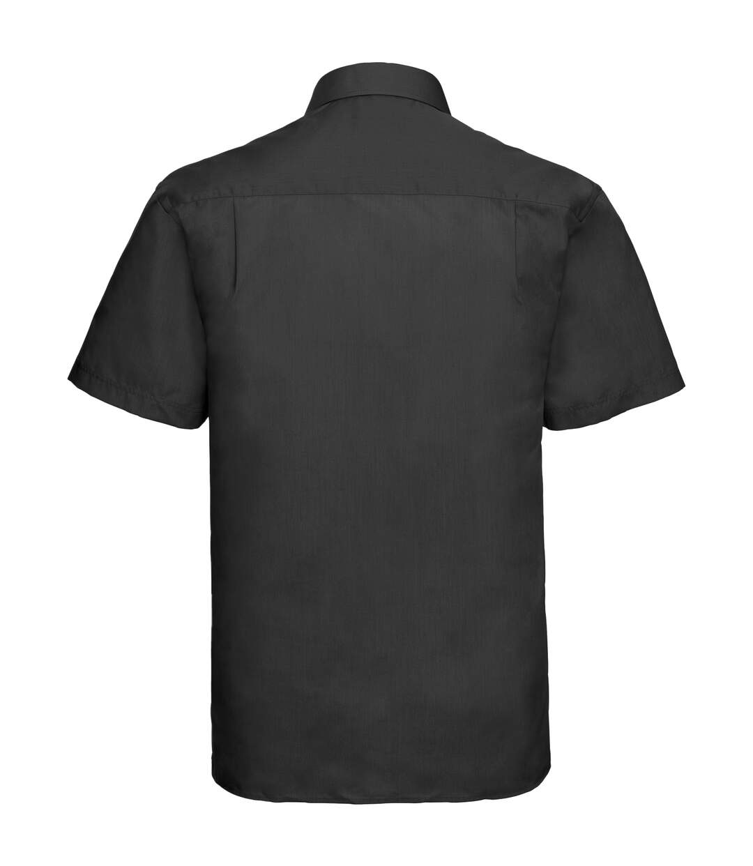 Chemise à manches courtes en popeline Russell Collection pour homme (Noir) - UTBC1029