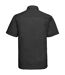 Chemise à manches courtes en popeline Russell Collection pour homme (Noir) - UTBC1029