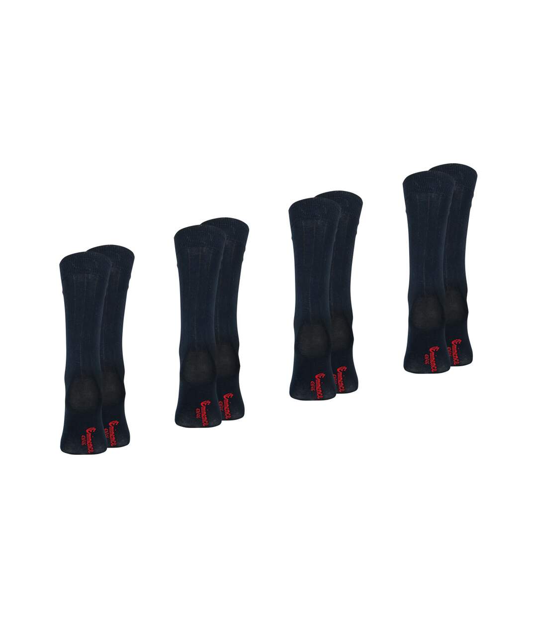 Lot de 4 mi-chaussettes fil d'écosse homme Eminence-3