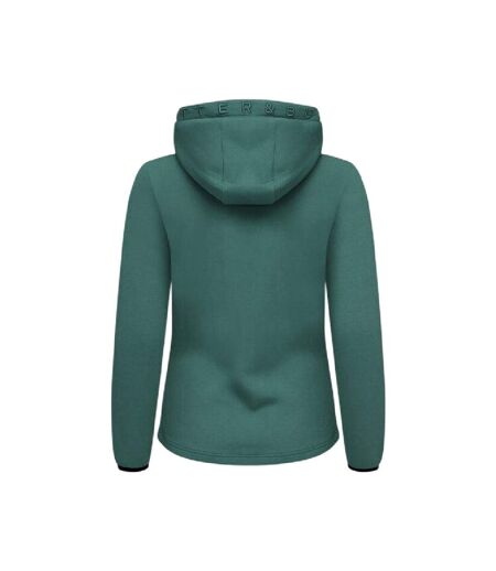 Womens/ladies Pemberton Lightweight Full Zip Hoodie Pine Green Cutter & Buck