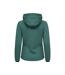 Womens/ladies Pemberton Lightweight Full Zip Hoodie Pine Green Cutter & Buck-2