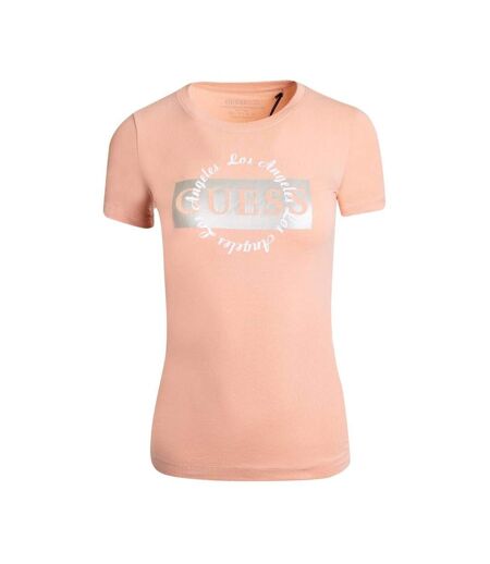 T-shirt orange femme guess w3gi43ja914 - l