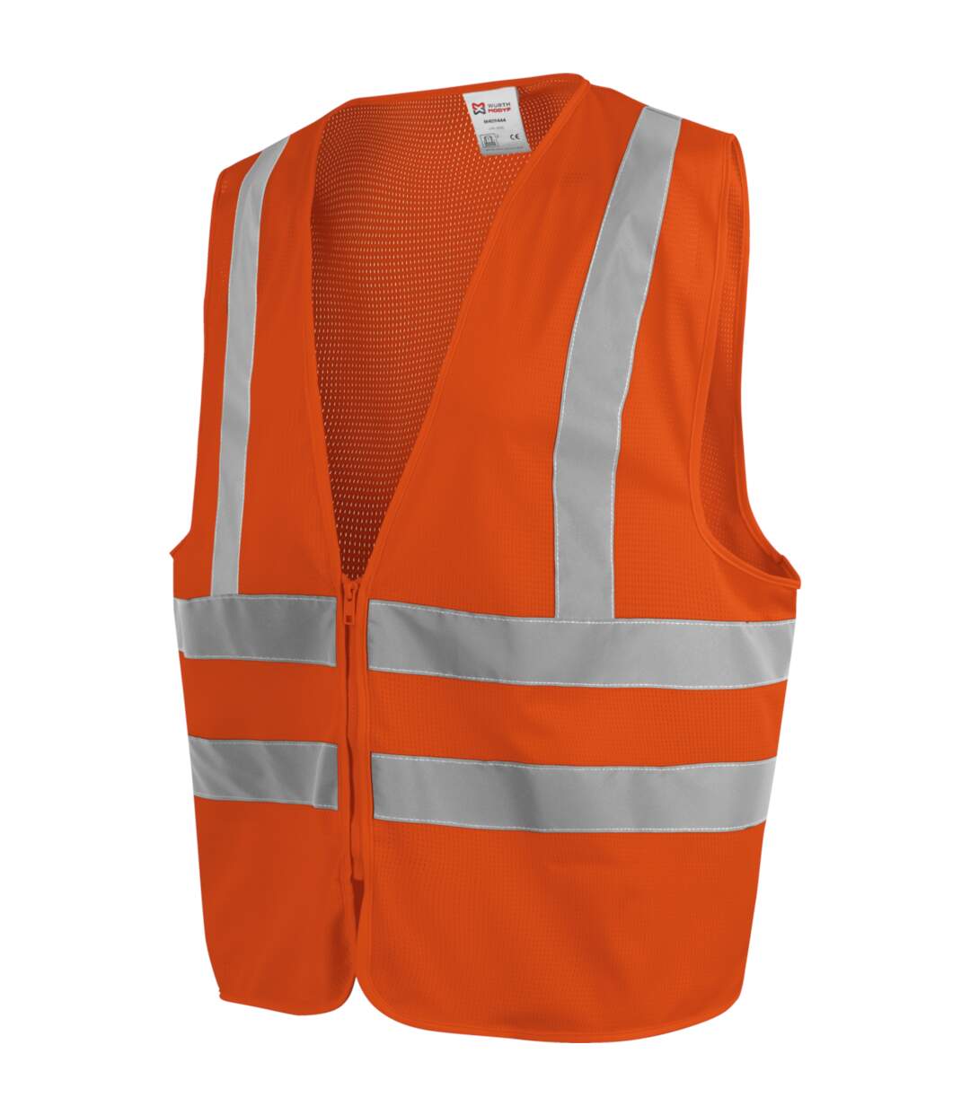 Gilet haute-visibilité orange en tissu mesh Würth MODYF-1