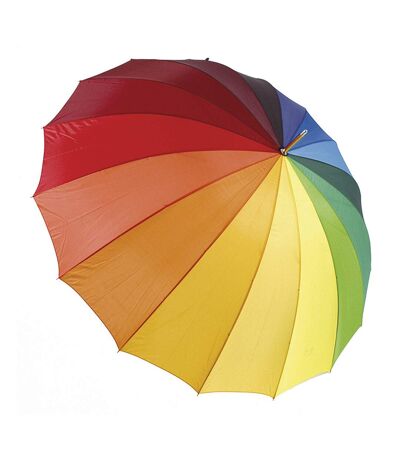 Drizzles Rainbow Golf Umbrella (Rainbow) (One Size) - UTUM349